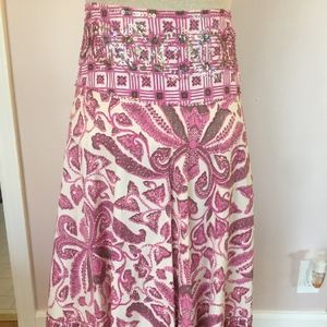 Haven Bleu Beaded Sequin Skirt